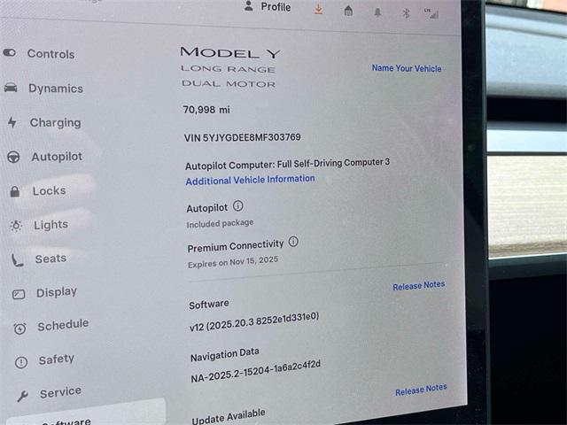 used 2021 Tesla Model Y car, priced at $19,999