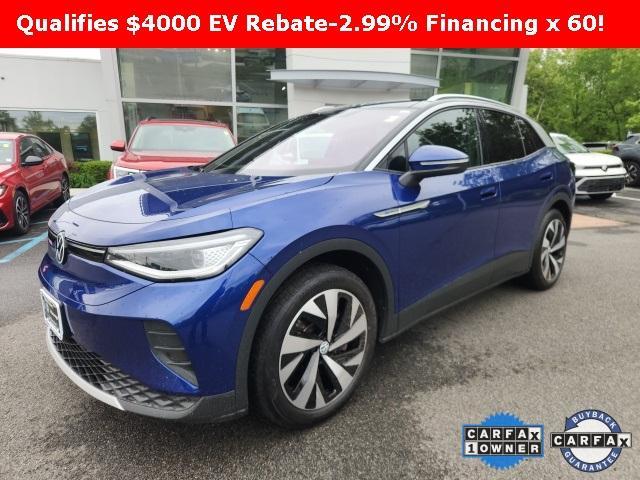 used 2021 Volkswagen ID.4 car, priced at $25,000