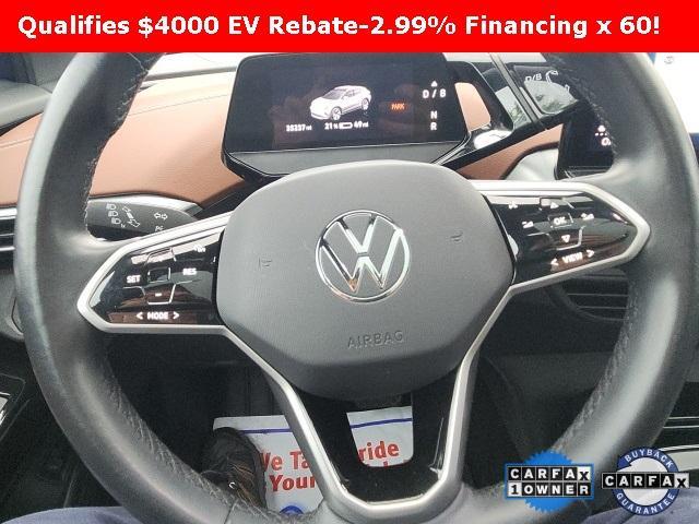used 2021 Volkswagen ID.4 car, priced at $25,000