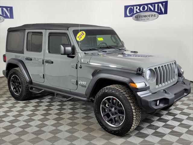 used 2018 Jeep Wrangler Unlimited car, priced at $22,498