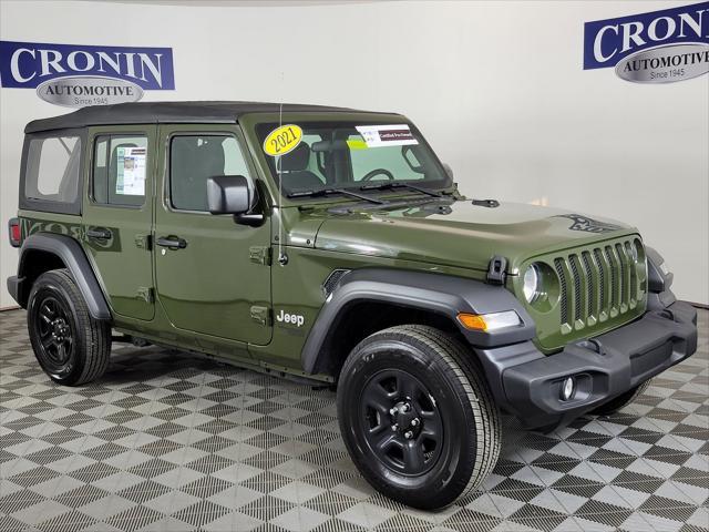 used 2021 Jeep Wrangler Unlimited car, priced at $28,477