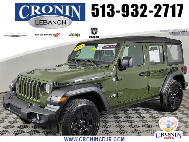 used 2021 Jeep Wrangler Unlimited car, priced at $28,469