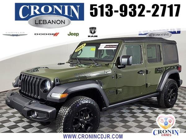 used 2021 Jeep Wrangler Unlimited car, priced at $30,888