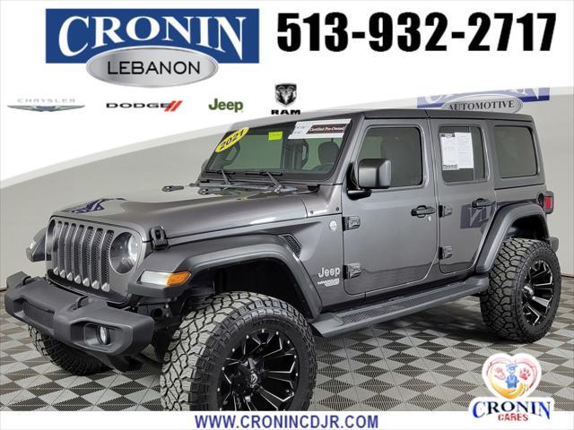 used 2021 Jeep Wrangler Unlimited car, priced at $28,753