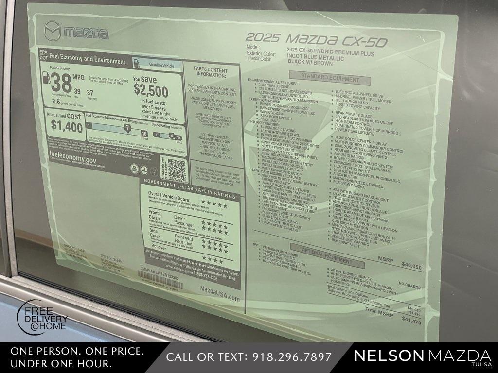 new 2025 Mazda CX-50 Hybrid car, priced at $40,469