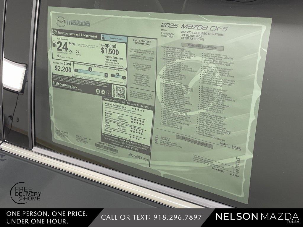 new 2025 Mazda CX-5 car, priced at $44,445