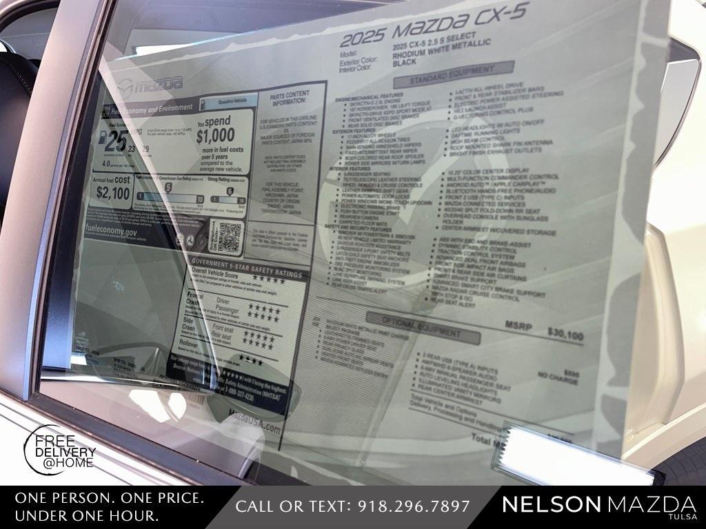 new 2025 Mazda CX-5 car, priced at $32,115