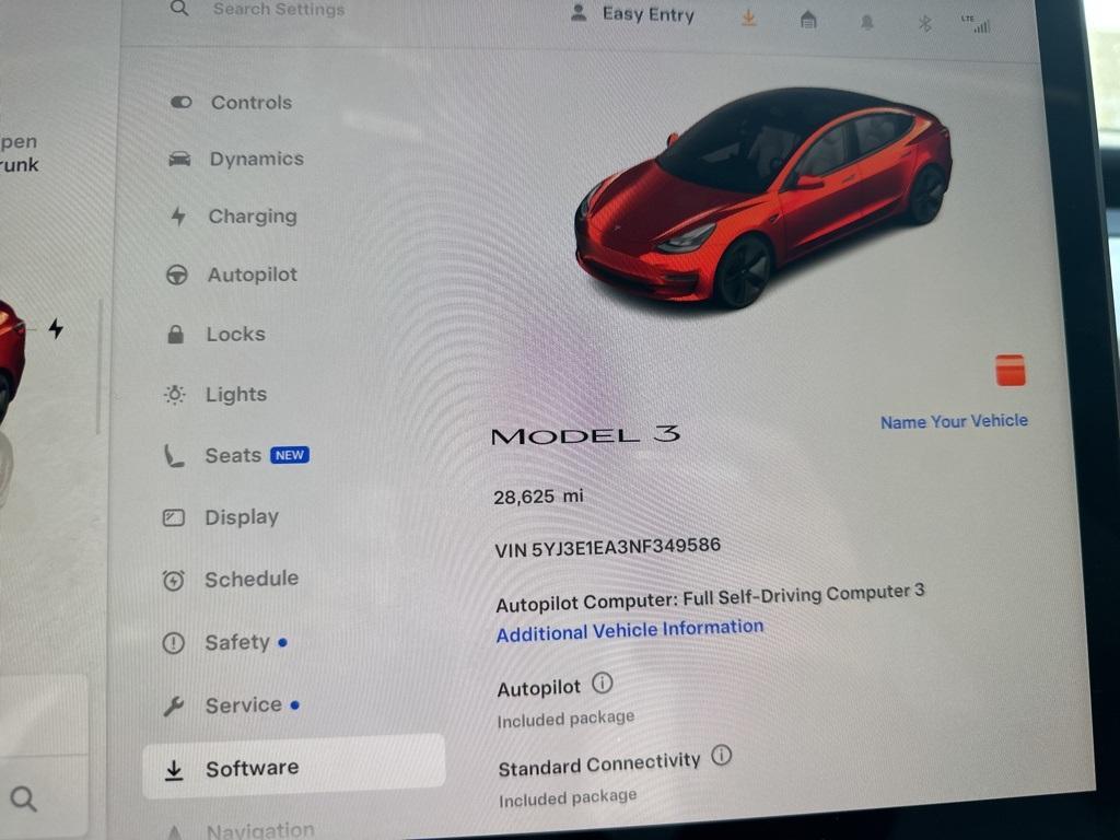 used 2022 Tesla Model 3 car, priced at $25,130