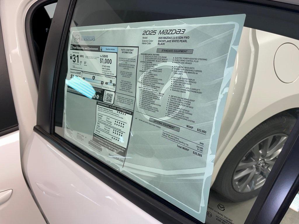new 2025 Mazda Mazda3 car, priced at $24,923