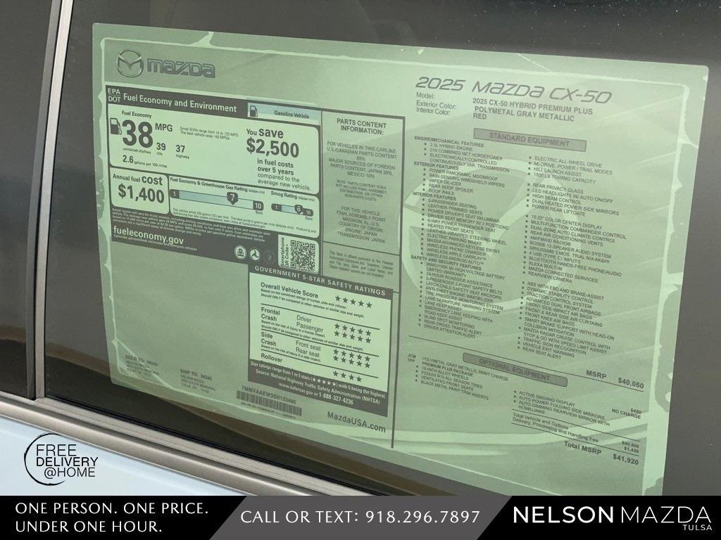 new 2025 Mazda CX-50 Hybrid car, priced at $39,870