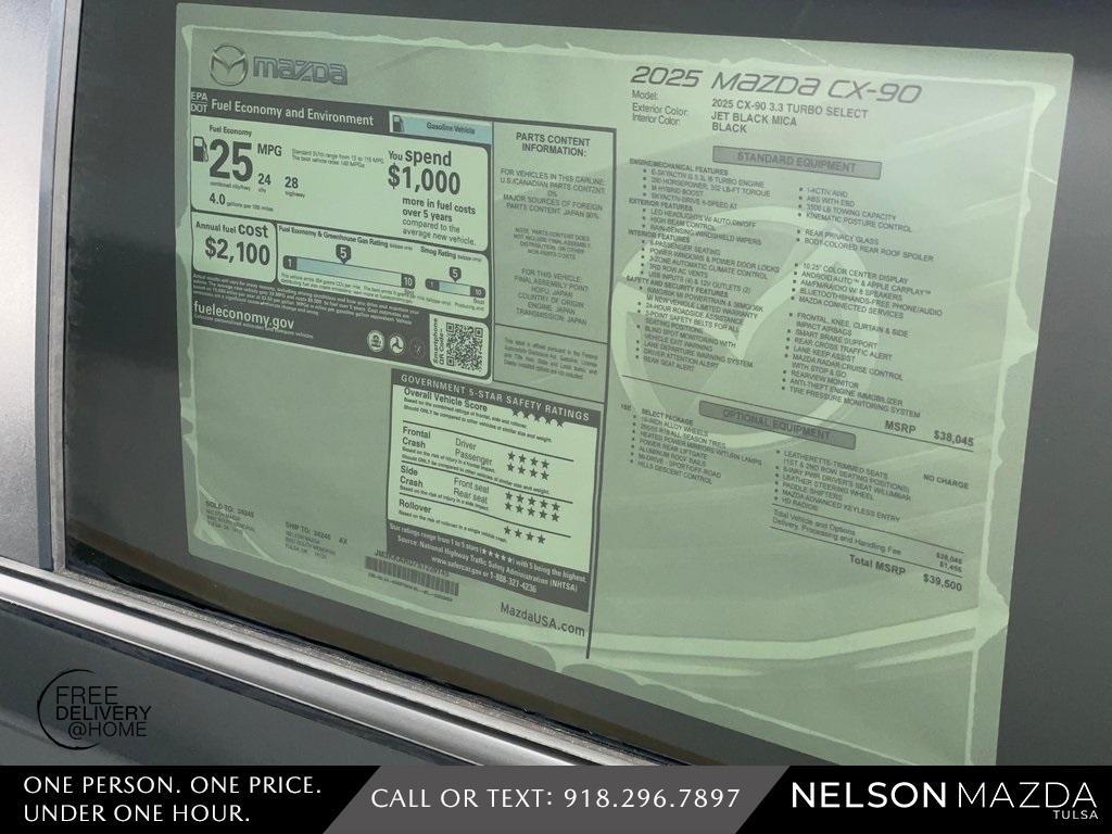 new 2025 Mazda CX-90 car, priced at $37,549