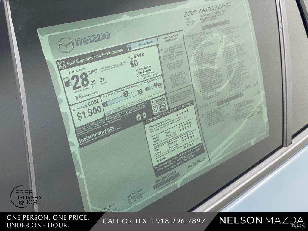 new 2025 Mazda CX-50 car, priced at $37,578
