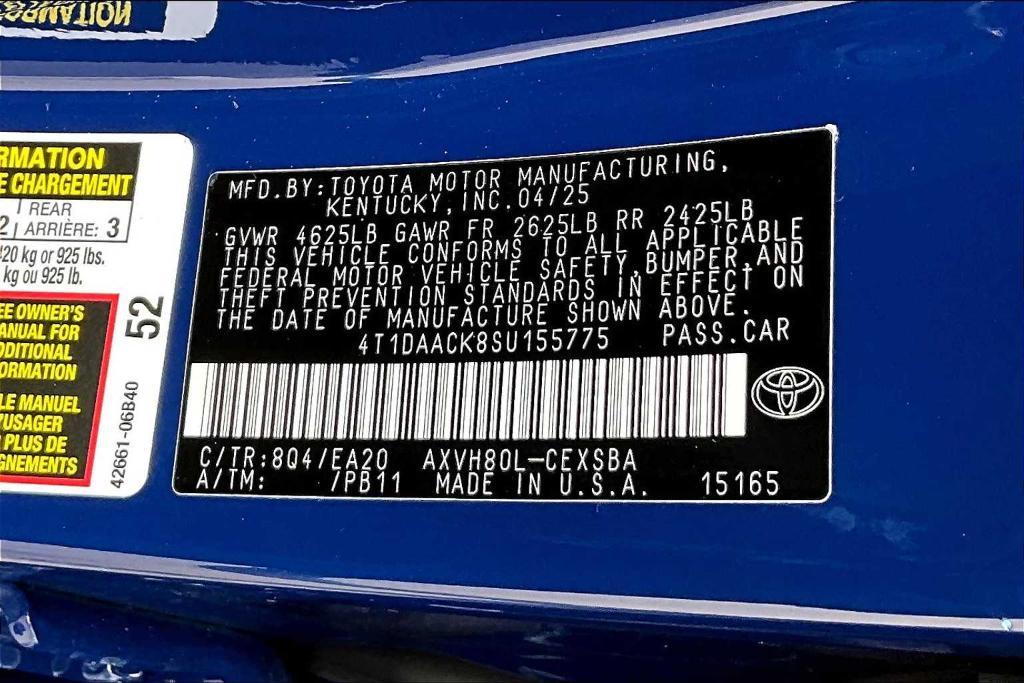 new 2025 Toyota Camry car, priced at $33,611