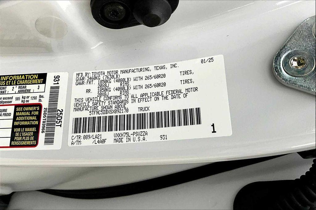 new 2025 Toyota Tundra Hybrid car, priced at $78,368