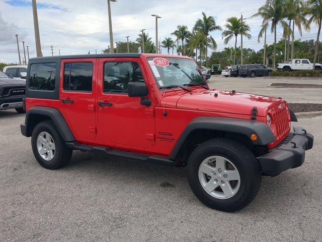 used 2015 Jeep Wrangler Unlimited car, priced at $16,621