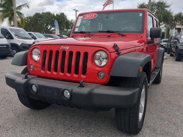 used 2015 Jeep Wrangler Unlimited car, priced at $16,621