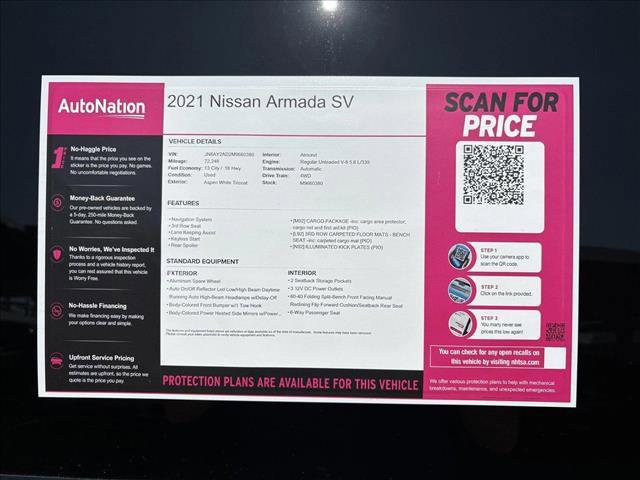 used 2021 Nissan Armada car, priced at $27,487