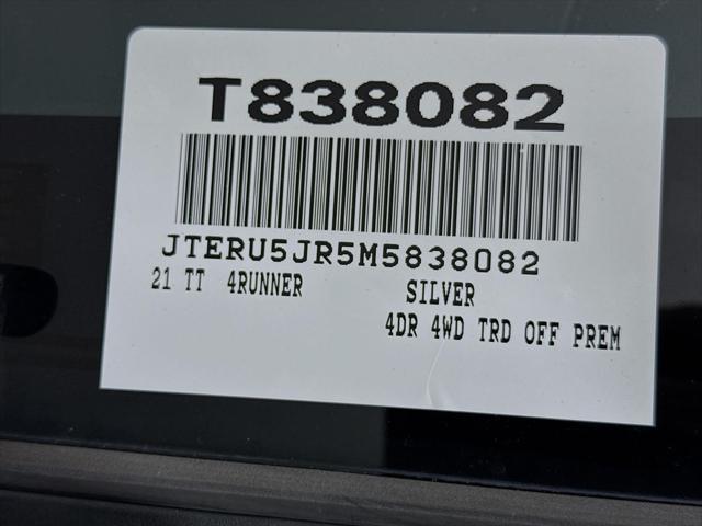 used 2021 Toyota 4Runner car, priced at $43,000