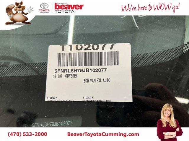 used 2018 Honda Odyssey car, priced at $21,000