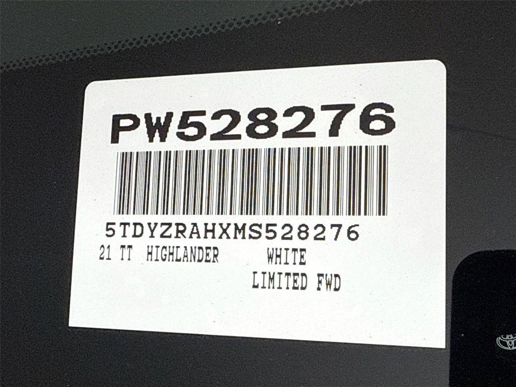 used 2021 Toyota Highlander car, priced at $34,000