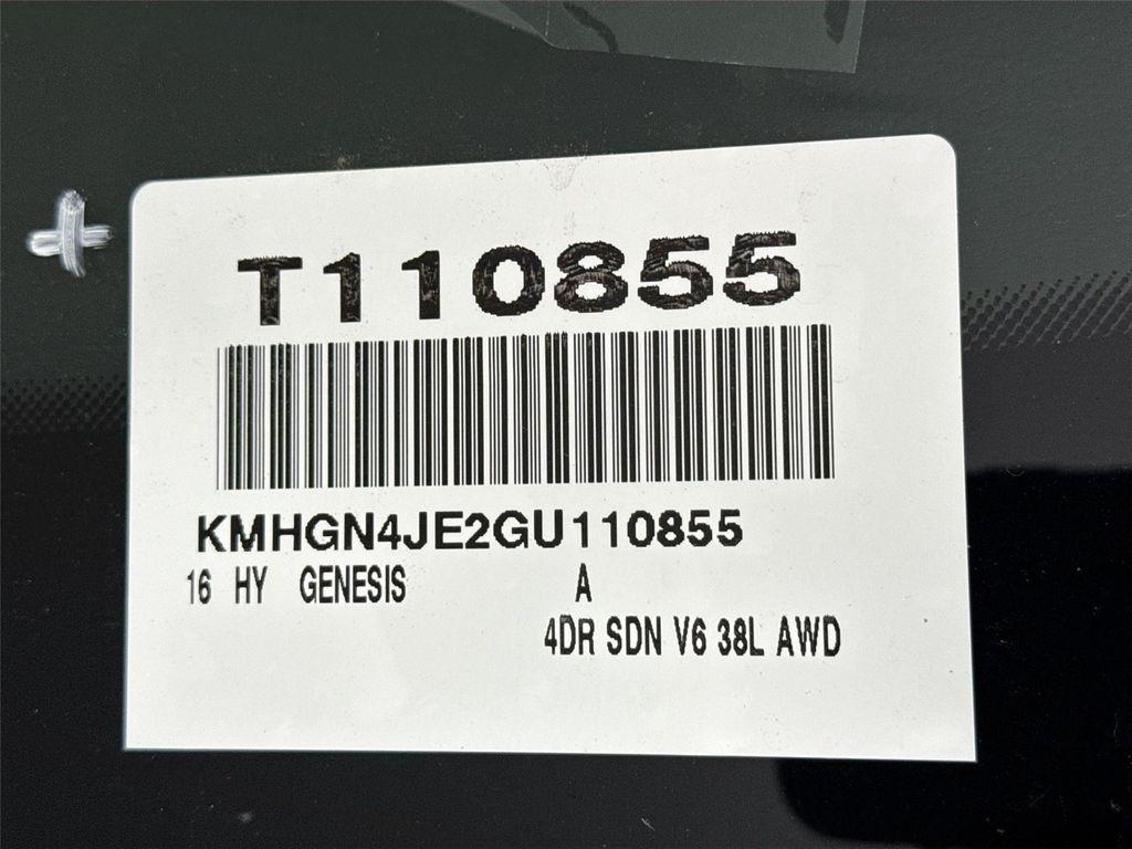 used 2016 Hyundai Genesis car, priced at $19,500
