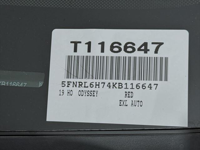 used 2019 Honda Odyssey car, priced at $26,000