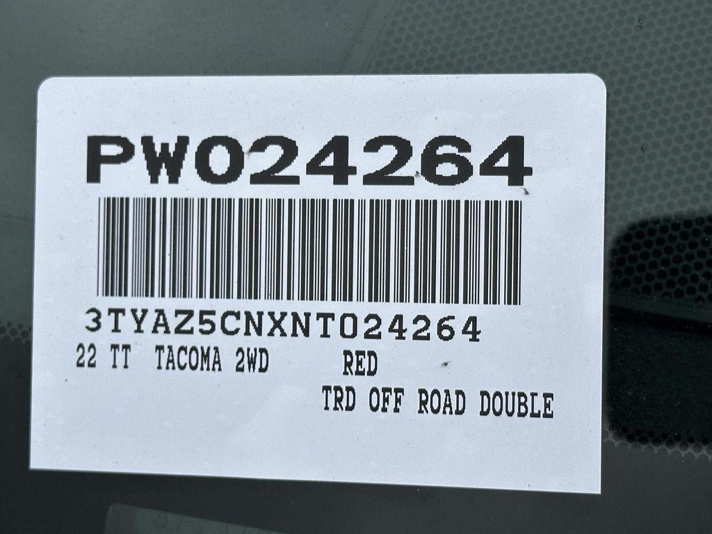 used 2022 Toyota Tacoma car, priced at $36,500
