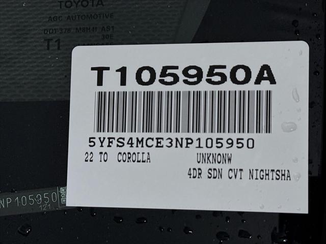 used 2022 Toyota Corolla car, priced at $20,000