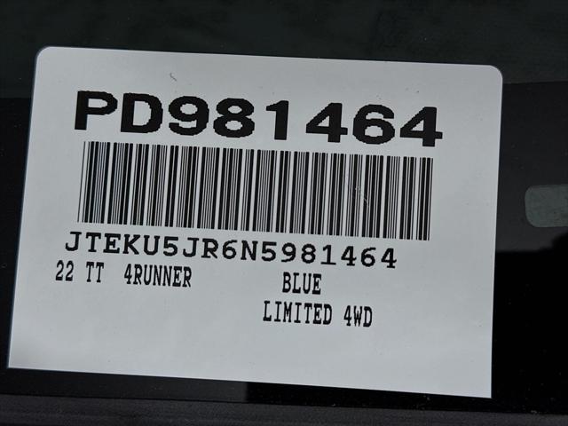 used 2022 Toyota 4Runner car, priced at $51,500