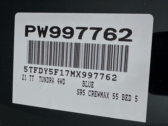 used 2021 Toyota Tundra car, priced at $48,000