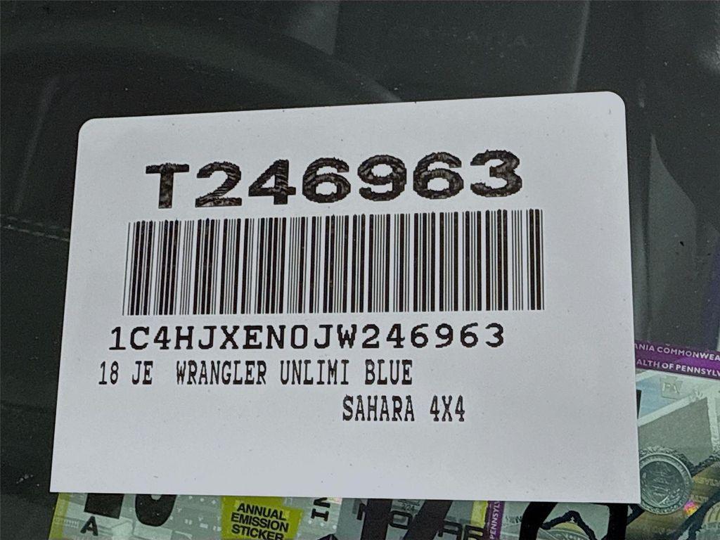 used 2018 Jeep Wrangler Unlimited car, priced at $32,000