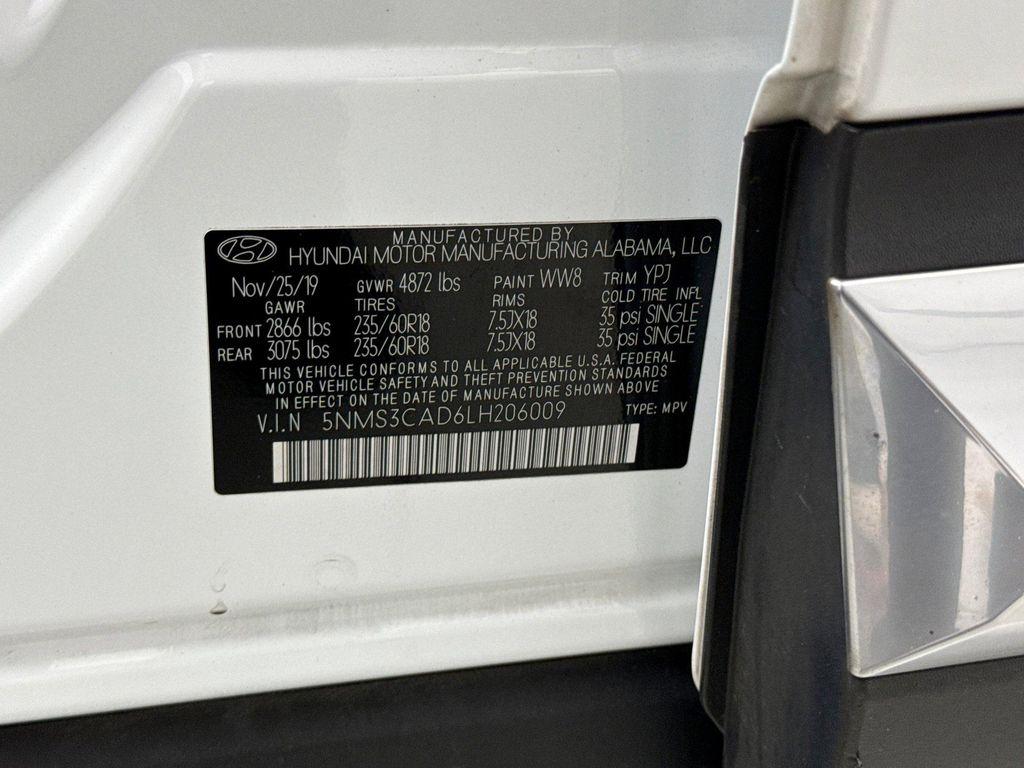 used 2020 Hyundai Santa Fe car, priced at $17,149