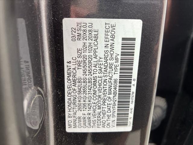 used 2022 Honda Pilot car, priced at $34,200