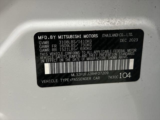 used 2024 Mitsubishi Mirage G4 car, priced at $17,300