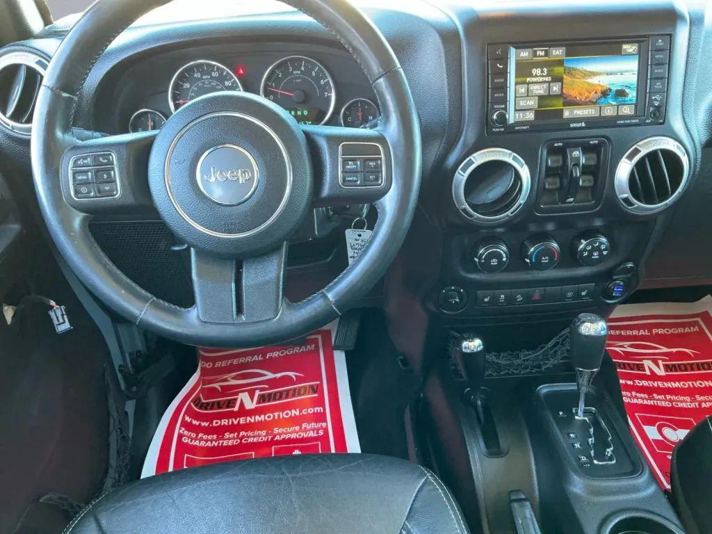 used 2015 Jeep Wrangler Unlimited car, priced at $19,984