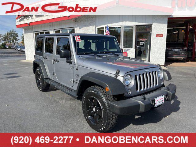 used 2015 Jeep Wrangler Unlimited car, priced at $17,995