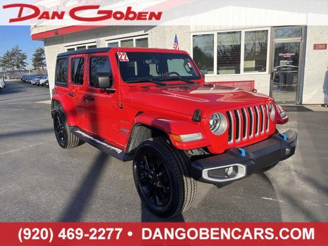 used 2022 Jeep Wrangler Unlimited 4xe car, priced at $34,995