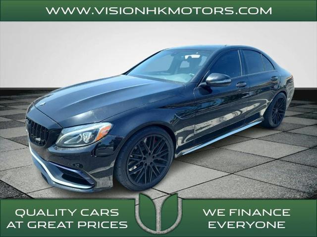 used 2017 Mercedes-Benz AMG C 63 car, priced at $55,998