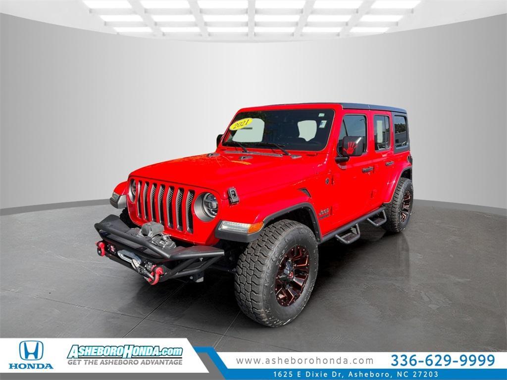 used 2021 Jeep Wrangler Unlimited car, priced at $26,750