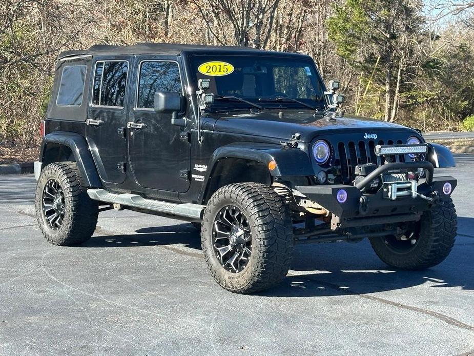 used 2015 Jeep Wrangler Unlimited car, priced at $19,500