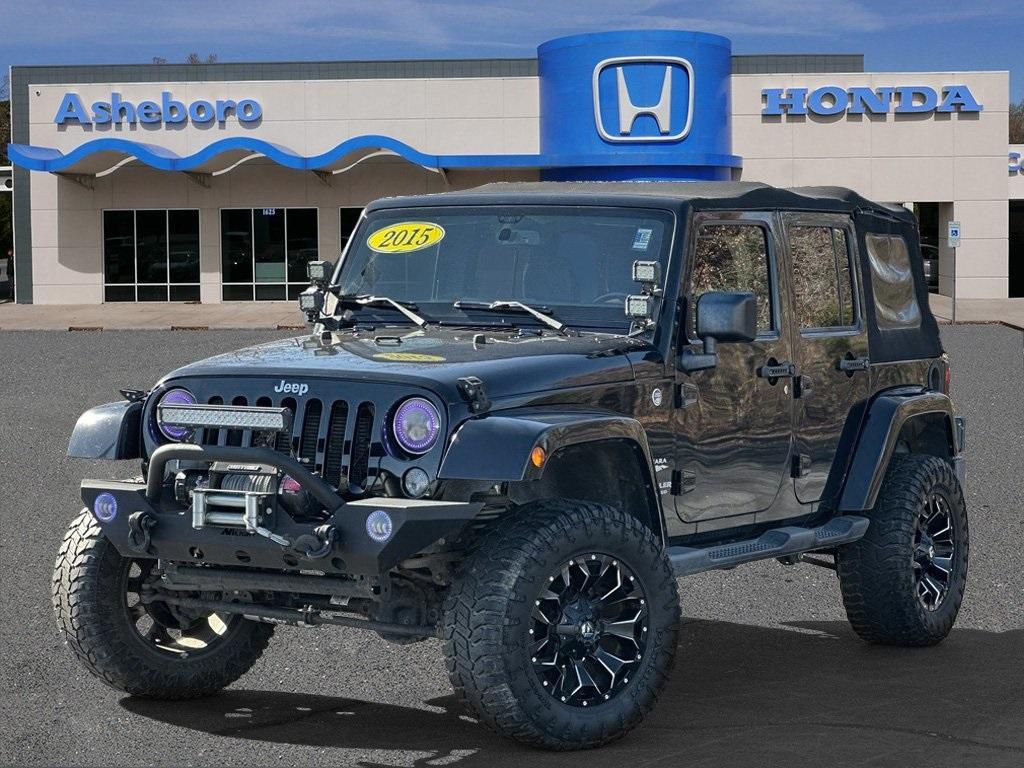 used 2015 Jeep Wrangler Unlimited car, priced at $19,500