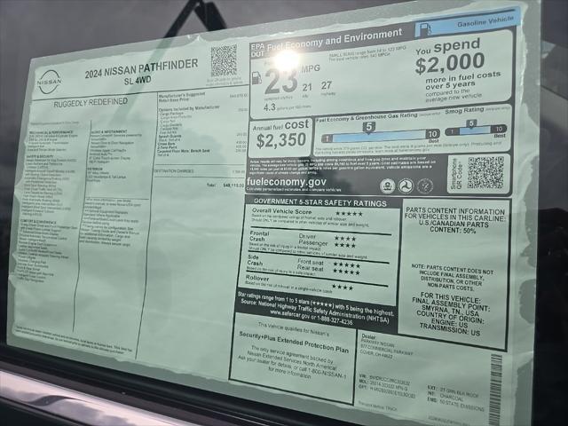 new 2024 Nissan Pathfinder car, priced at $43,709