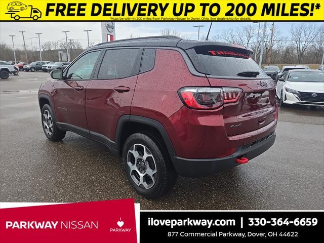 used 2022 Jeep Compass car, priced at $22,600