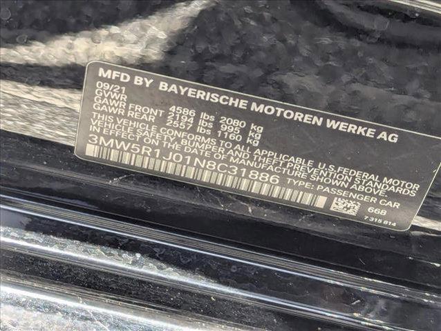 used 2022 BMW 330 car, priced at $29,498