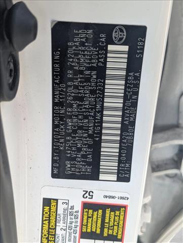 used 2021 Toyota Camry car, priced at $20,995