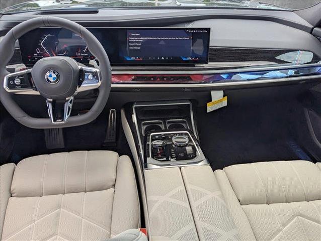 new 2025 BMW 740 car, priced at $107,805