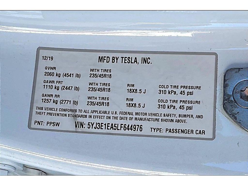 used 2020 Tesla Model 3 car, priced at $22,327