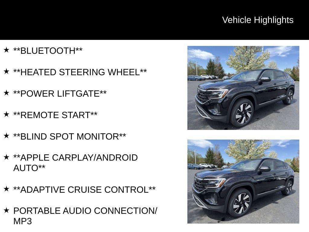 new 2025 Volkswagen Atlas Cross Sport car, priced at $44,596