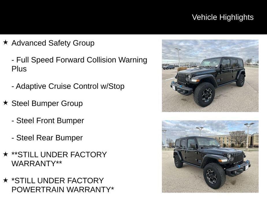 used 2021 Jeep Wrangler Unlimited 4xe car, priced at $33,498