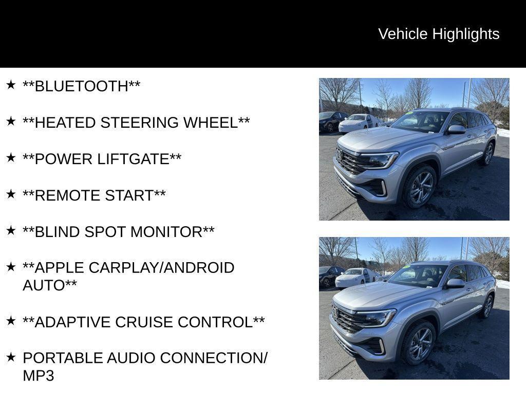 new 2024 Volkswagen Atlas Cross Sport car, priced at $40,299